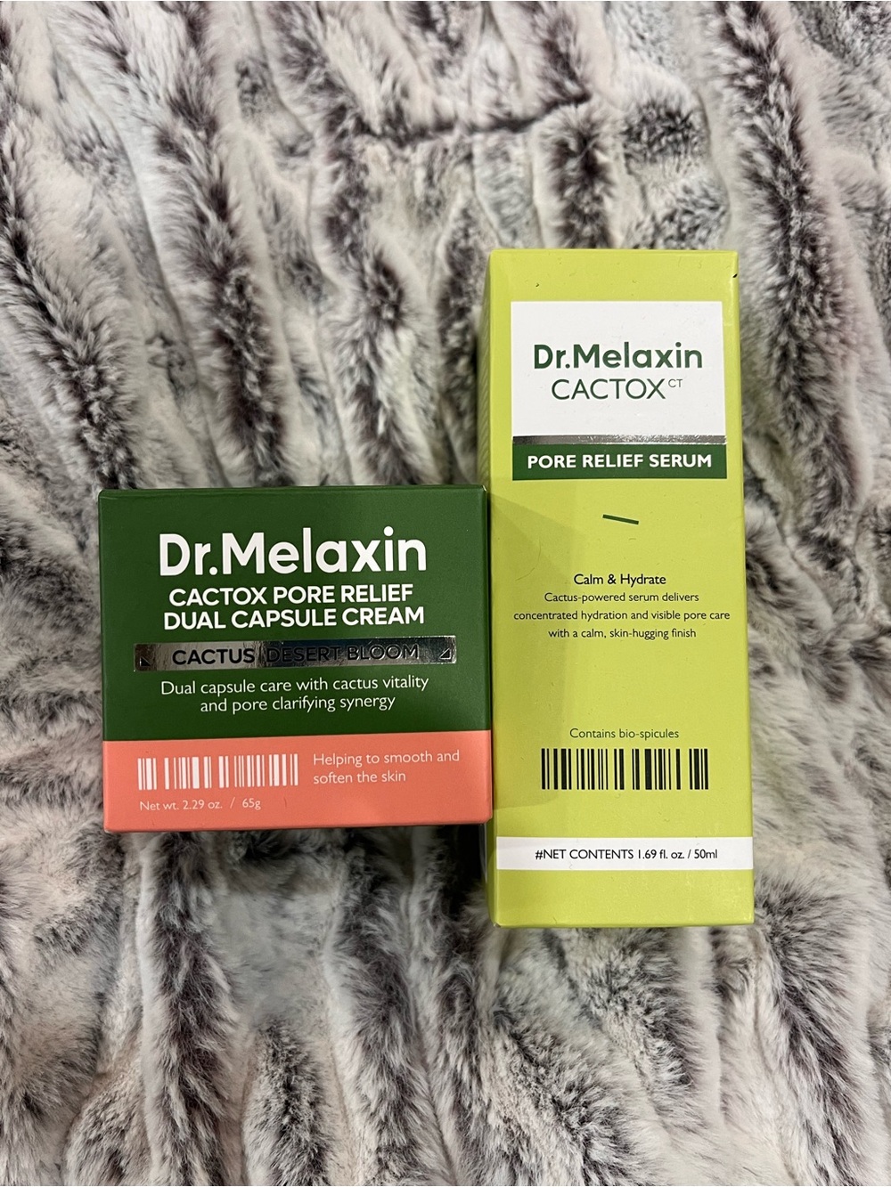 Dr.Melaxin Cactox both new in box and in date. Serum and Cream
